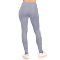thumbnail image 3 of Moa Collection Women's Casual Stretch Pull on High Waist Basic Leggings Pants Pack of 3 Black-Heather Blue-White 3XL, 3 of 5