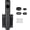 Dock Side Mount, Black, variant on Yescom Flagpole Dock Side Bracket Universal Flag Pole Deck Holder Sleeve Fits for Pole Diameter 1" to 2 3/8", Black