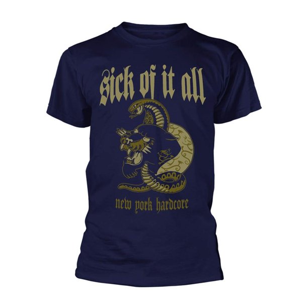 Sick Of It All - Camiseta New York Hardcore Pantera para Adultos Unisex (Azul)