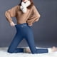 thumbnail image 5 of Leggings de lana de cordero gruesa para mujer, pantalones largos con estampado pequeño y forro polar añadido, pantalones de poliéster para mujer, 5 of 9