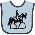 thumbnail image 3 of Inktastic Dressage Lady on Horse Girls Baby Bib, 3 of 4