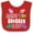 Red and White, variant on Inktastic Grandpa's Fishing Buddy with Colorful Fish Boys or Girls Baby Bib