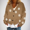 thumbnail image 1 of Puntoco Chaqueta Informal Con Botones Y Estampado De Moda Para Mujer, 1 of 5
