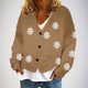 thumbnail image 1 of Cárdigan informal para mujer, con botones, estampado, chaqueta de moda, abrigo, blusa de poliéster para mujer, 1 of 5