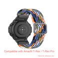 thumbnail image 3 of Graflsoa Amazfit T-Rex Pro Bracelet de Remplacement Réglable en Nylon Bleu Denim, Taille 22mm, Option Couleur 9, 3 of 4