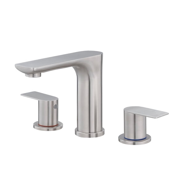 Bathroom Faucets for Sink 3 Hole,8 Inch Widespread Bathroom Sink Faucet with Pop-up Drain and Supply Lines, Stainless Steel Faucet for Bathroom Sink