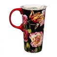 thumbnail image 3 of Ceramic Travel Cup, 17 OZ.,w/box and Tritan Lid, English Garden, 3 of 5