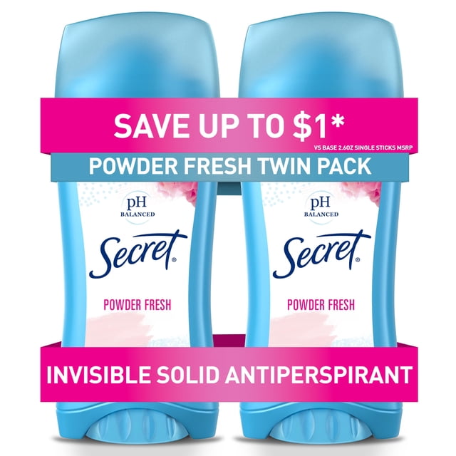 Desodorante Secret Original Fresh, 75 ml, paquete de 2