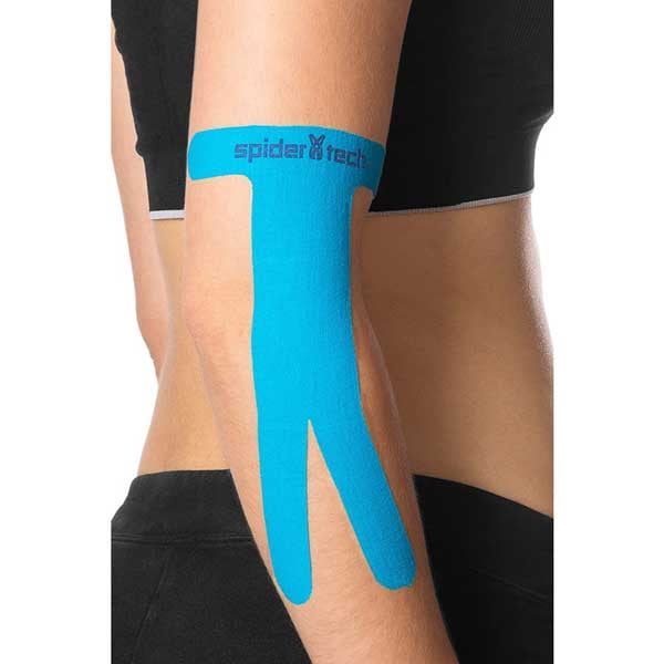 SpiderTech Precut Kinesiology Tape Elbow Black