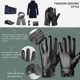 thumbnail image 3 of Guantes De Piel Sin Forro De Cabra Para Hombre, Negro, 3 of 6
