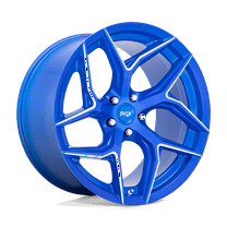 Niche M268 Torsioni 20X10.5 5X112 27Et 72.56Cb Anodized Blue Milled Wheel