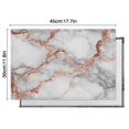 thumbnail image 6 of Gray Rose Gold Marble Pattern Summer Placemats Table Placemats Set Of 4-Linen Kitchen Washable Placemats Table Mats 11.8"x17.7" Non-Slip Heat Resistant, 6 of 6