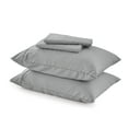 Great Bay Home Solid Viscose from Bamboo WrinkleResistant Sheet Set