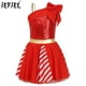 thumbnail image 2 of Disfraz de elfo navideño para niñas, vestido de tutú con rayas de lentejuelas, vestido de baile, vestido de patinaje artístico, vestido de bastón de caramelo para fiesta de Navidad, 2 of 5