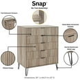 thumbnail image 5 of 2-Piece DUMBO  5-Drawer Tall Dresser and DUMBO Nightstand 2.0 in Rustic Gray, 5 of 5