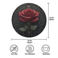 thumbnail image 4 of IAUYY Set of 6 Round Placemats for Dining Tables Heat-Resistant and Wear-Resistant DIY Printing Design Table Placemats，Applicable for Christmas Gothic Rose, 4 of 7