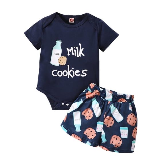 NZRVAWS 6 Months Infant Baby Boys Summer Outfits Set 9 Months Boys Short Sleeve Top Shorts Set Blue