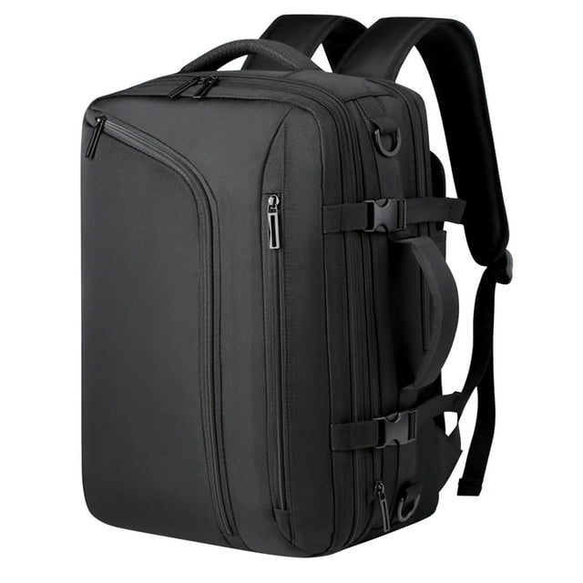 Yhmxh Organizadores y almacenamiento Mochila de compresión al vacío con borde, mochila de negocios de alta gama, expandible, de gran capacidad, para viajes de negocios, bolso para computadora