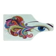 thumbnail image 2 of Eye Cutting Board, Abstract Art Woman's Eye Colorful Vibrant Swirls Dots Curvy Lines Feminine Vision, Decorative Tempered Glass Cutting and Serving Board, Wine Bottle Shape, Multicolor, by Ambesonne, 2 of 5