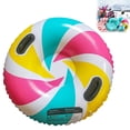 thumbnail image 1 of PVC Inflatable Snow Tube for Adults and Children, Wear-Resistant, Thickened, Ergonomic Design for Ski Resorts and Lakes, 1 of 7