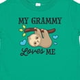 thumbnail image 4 of Inktastic My Grammy Loves Me with Sloth and Hearts Boys or Girls Baby T-Shirt, 4 of 5