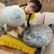 thumbnail image 2 of Realistic Ocean Seal Plush Toy White Phocidae Grey Soft Aquatic Stuffed Animal Doll Sleeping Pillow Kids Birthday Gift 30/40cm, 2 of 5