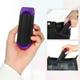 thumbnail image 4 of Unique Bargains 1 Pc Women's Portable Foldable Mirror Comb Travel for Curly Straight Dry Hair Purple, 4 of 6