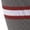 CARDINAL, GREY, WHITE, variant on Striped Baseball Sock - CARDINAL, GREY, WHITE - L