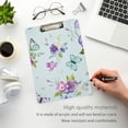 thumbnail image 5 of FMSHPON Flowers Butterflies Clipboard Hardboard Wood Nursing Clip Board and Pull for Standard A4 Letter 13x9 inches, 5 of 8