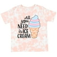 thumbnail image 3 of Inktastic All You Need is Ice Cream with Ice Cream Cone Boys or Girls Toddler T-Shirt, 3 of 5