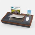 thumbnail image 3 of tredstone Lap Desk Comfortable Lazy Computer Laptop Table with Wrist Rest Brown, 3 of 5