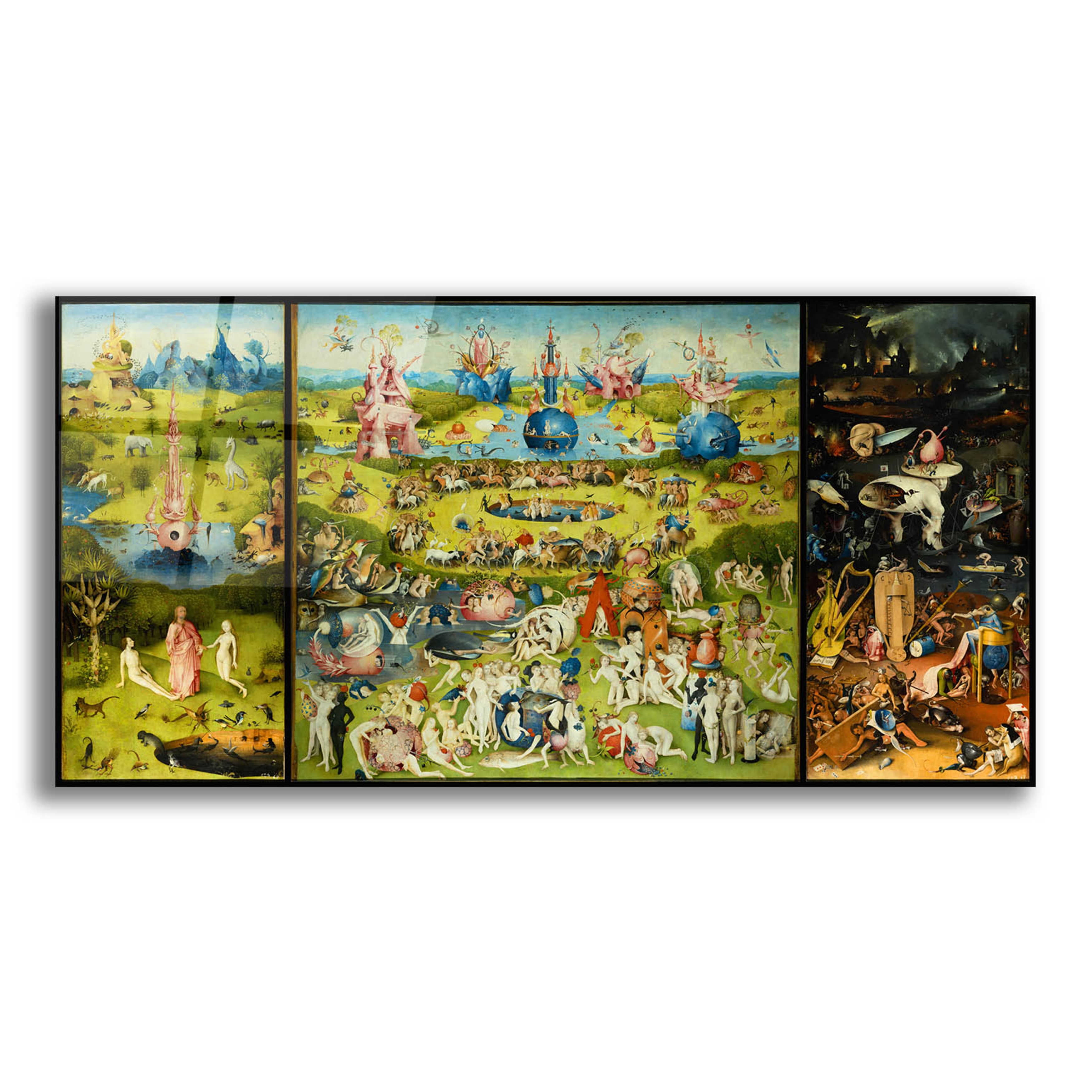 Hieronymus Bosch Garden of Earthly Delights Triptych Acrylic Wall Art