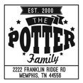 thumbnail image 2 of Personalized Square Self Inking Rubber Stamp - The Potter, 2 of 2