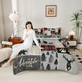 thumbnail image 3 of Feelyou Rustic Farmhouse Twin Comforter Sets, Retro Plaid Bedding Set, 2pcs, 3 of 7