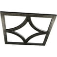 thumbnail image 2 of 34"OD x 21 3/4"ID x 1"P Statesman Architectural Grade PVC Pierced Ceiling Medallion, Antiqued Warm Silver, 2 of 10