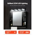 thumbnail image 2 of VEVOR 4-Light LED Modern Bathroom Vanity Light Fixtures 25.59-Inch Wall Light Fixtures, 2 of 9