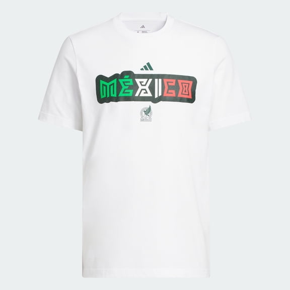 adidas World Cup Mexico Men's Home Graphic Tee 26 - White