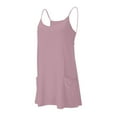thumbnail image 5 of A Women's Athletic Dresses Cute Tennis Dress with Shorts Underneath Spaghetti Strap Casual Dress, 5 of 6