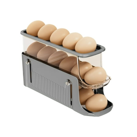 

Egg Storage Trays for Refrigerator Space-Saving Egg Dispenser Holder for Cabinet Refrigerator Organizers and Storage