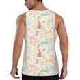 thumbnail image 3 of Fotbe Fall Rabbit Pattern Men's Quick Dry Workout Tank Top Gym Muscle Tee Fitness Bodybuilding Sleeveless T Shirt Breathable Workout Shirt-3X-Large, 3 of 9