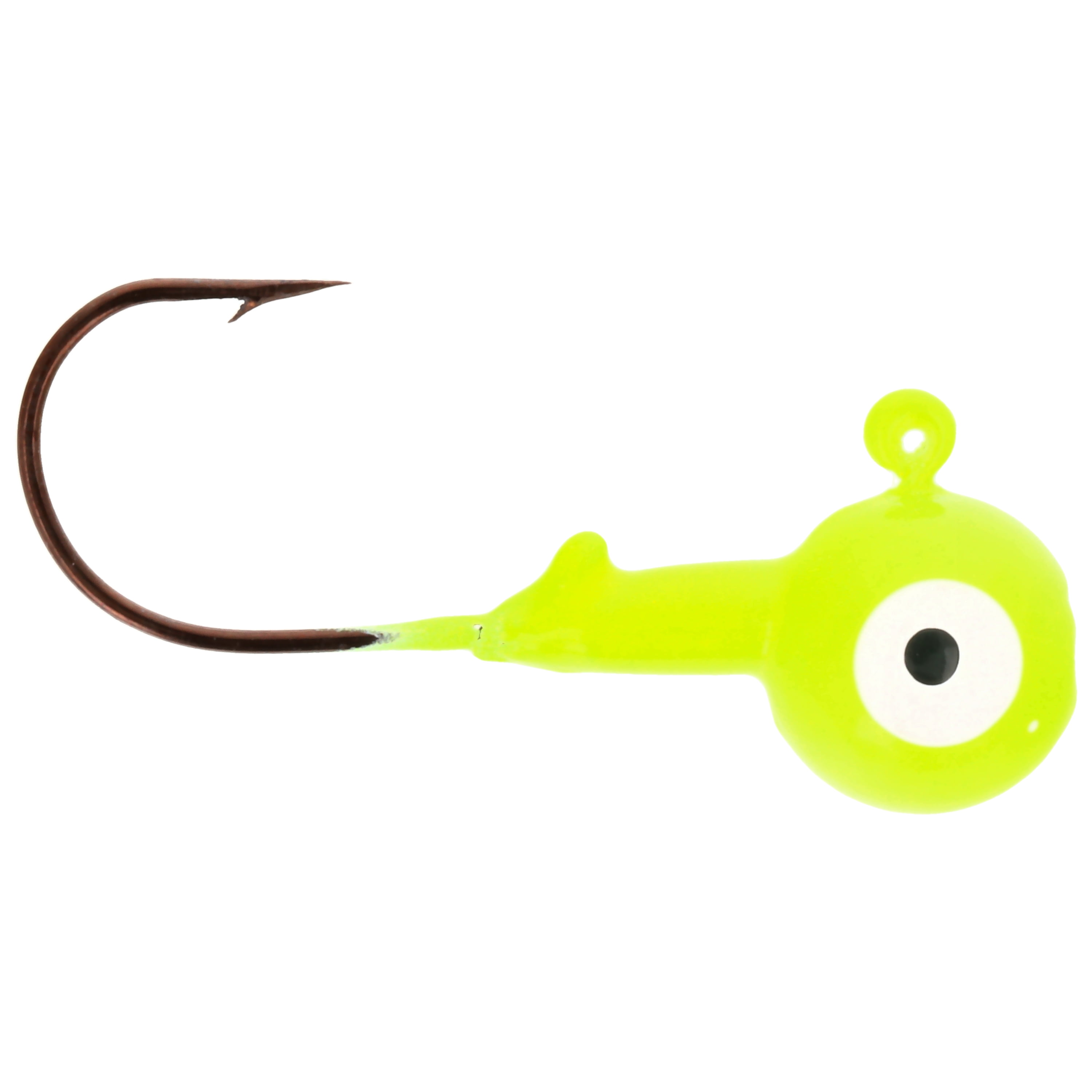 Eagle Claw Tin Ball Head Jig - Double eye - 4 pack - 1/4 oz - White