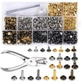 thumbnail image 1 of 480 Sets of Leather Rivets Double Cap Rivet 3 Sizes 4 Colors with 4 Fixing, 1 of 7