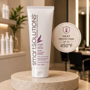 smartSOLUTIONS Straight N' Curl Serum 4 oz, | Smooths & Straightens | Curves & Curls | Paraben-Free | Plant-based