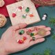 thumbnail image 5 of Cuentas Espaciadoras de Vidrio Craftdady Navidad 14Pzs para Joyería DIY, 5 of 9