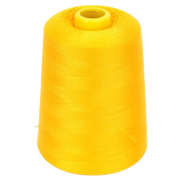Hilo de coser de poliéster de 8000 yardas para proyectos de máquina de bordar, varios colores, amarillo #385