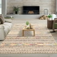thumbnail image 1 of HOMERRY Large Boho Geometric Non-Shedding Area Rug 9' x 12' for Living Room Washable Indoor Carpet, Brown, 1 of 7