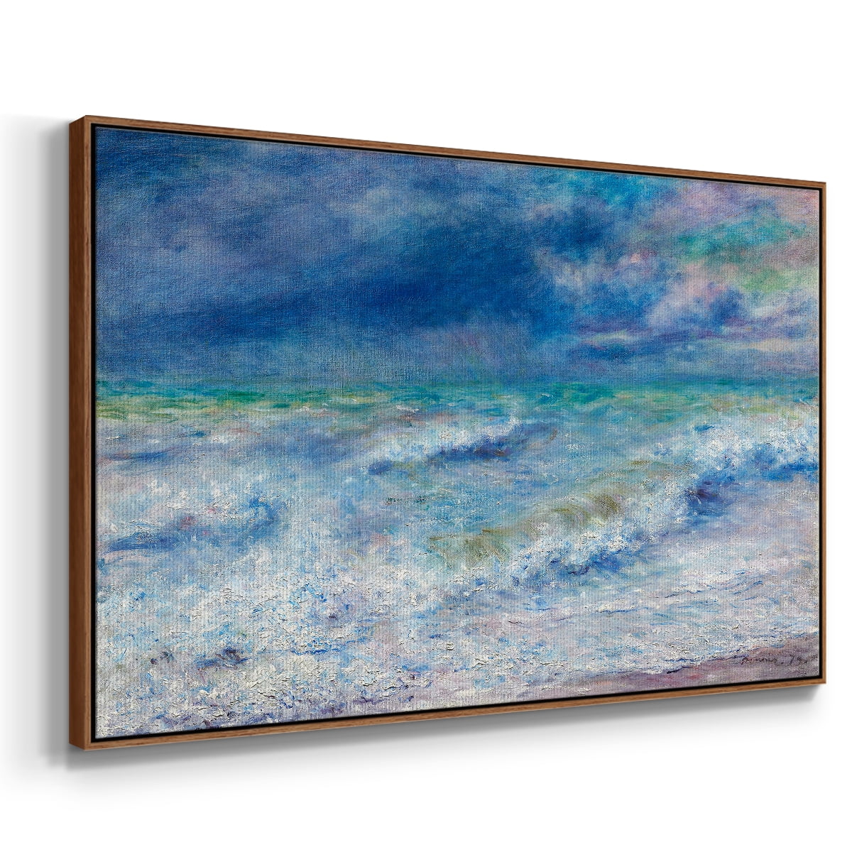 Vintage Landscape-CXIX By Wexford Home Framed in Walnut Wood Gallery Wrapped Canvas 27 in. x 41 in.