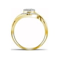 thumbnail image 2 of FB Jewels 10kt Yellow Gold Womens Round Diamond Cluster Ring 1/6 Cttw, 2 of 2