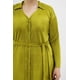 thumbnail image 4 of Vestido de satín plisado Roman Fashion /Tallas Extras, 12248 (Lima) verde lima 42, 4 of 7