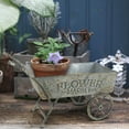 thumbnail image 5 of VintageFlower Market Metal Cart - Modern Farmhouse Decor - Vintage Home Decor - Indoor Planter, 5 of 7